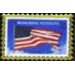 USA FLAG HONORING VETERANS STAMP PIN DX